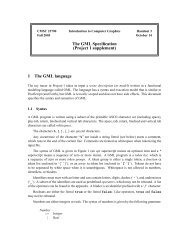 The GML Specification (Project 1 supplement) 1 The GML language