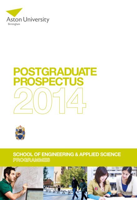 Postgraduate ProsPectus - Aston University