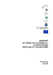 RAPPORT de l'Atelier sur la stratÃ©gie du tourisme durable