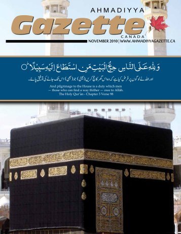 English PDF - Ahmadiyya Gazette Canada