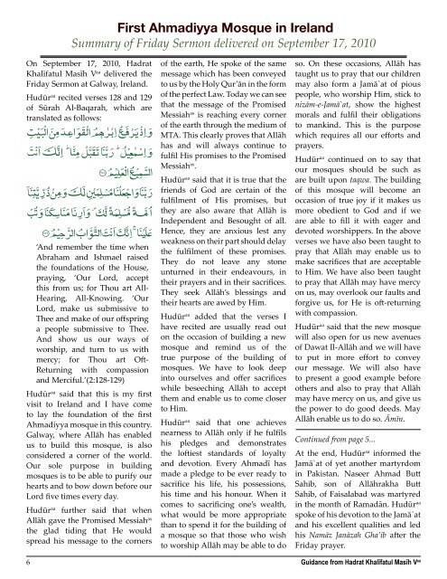 English PDF - Ahmadiyya Gazette Canada