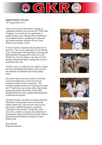 NSW State Titles 4 1.. - GKR Karate