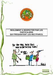 Nouveau réglement du recyparc - Le Logis Social de Liège