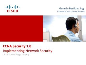 CCNA Security 1.0 Implementing Network Security - Universidad ...