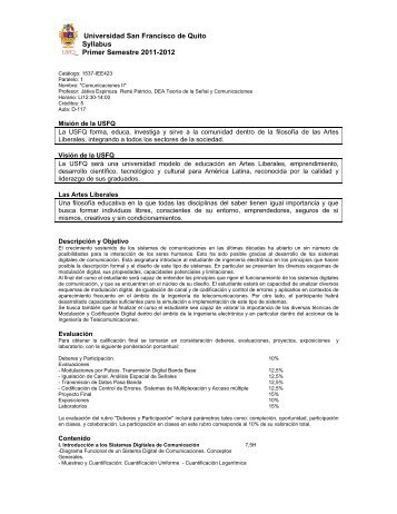 Syllabus Comunicaciones II 2011-2012.pdf - Universidad San ...