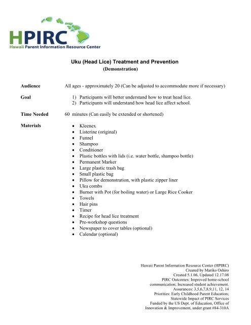Uku Head Lice Treatment And Prevention Hawaii Parent