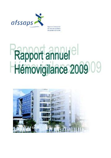 Rapport d'activitÃ© HÃ©movigilance 2009 - ANSM