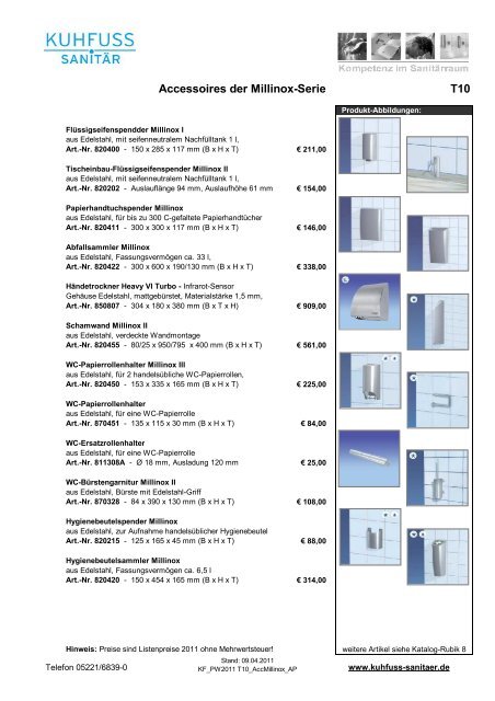 Turnhallen made by KUHFUSS-Sanitär T01 -  Gabler Bauspezialartikel