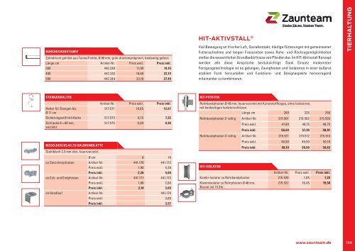 Zaunteam Hauptkatalog Zäune und Tore Deutschland