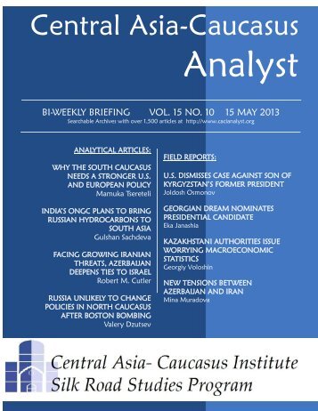 Central Asia-Caucasus - Central Asia and Caucasus Analyst