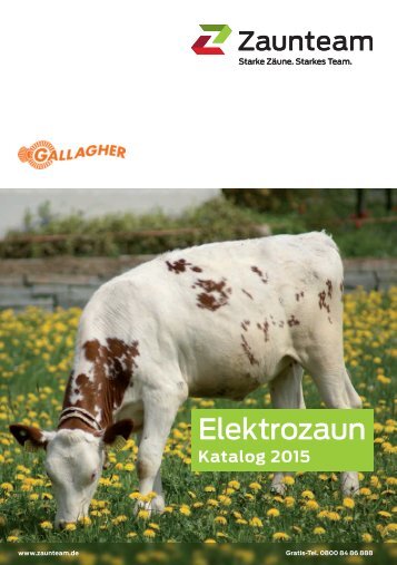 Zaunteam- Elektrozaun Katalog Deutschland 2015