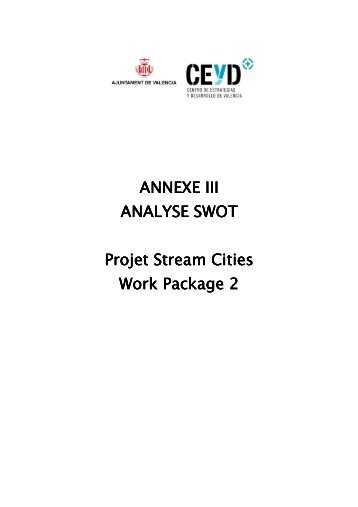 ANNEXE III ANNEXE III ANALYSE SWOT Projet Stream ... - Localiban