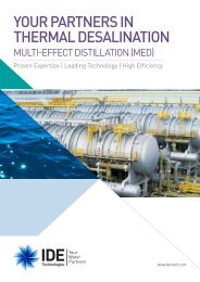 Multi-Effect Distillation (MED) Brochure - IDE Technologies ltd.