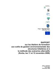 RAPPORT sur les Ateliers de formation aux outils de gestion ...