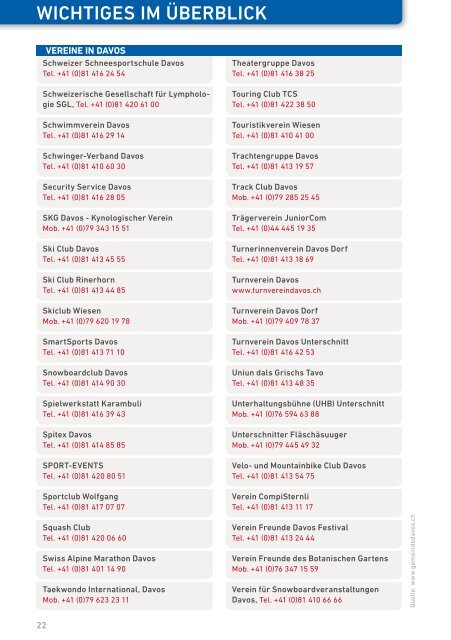 Handwerker- und Gewerbeinfo Davos 2015/2016