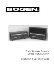 PI35A & SI35A Manual - Power Intercom Systems - Yimg