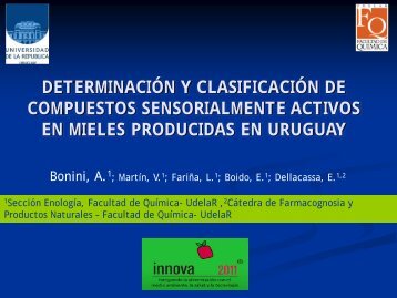 Determinación y clasificación de compuestos sensorialmente ...