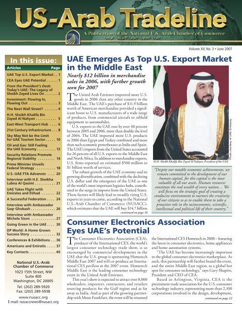 UAE Emerges As Top U.S. Export Market in the Middle East ...