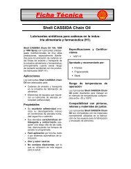 Ficha Técnica Shell CASSIDA Chain Oil - Lubritec