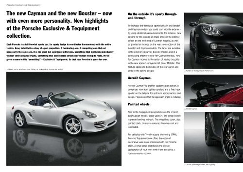 Porschenews 01/2009 Go your own way. The new Cayman.