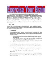 These simple exercises are based on the work presented by Carla ...