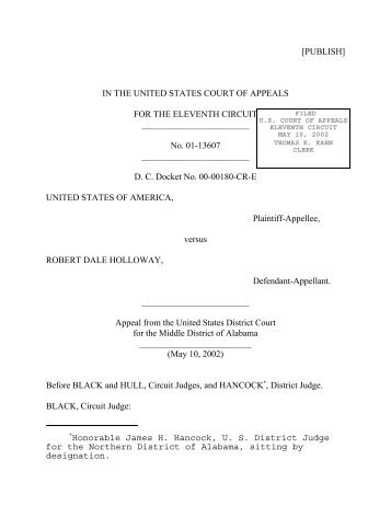 USA v. Robert Dale Holloway - Court of Appeals - 11th Circuit