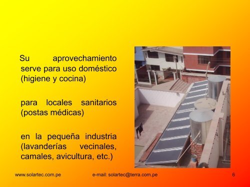 EnergÃ­as Renovables Termas Solares usos y aplicaciones ... - Fonam