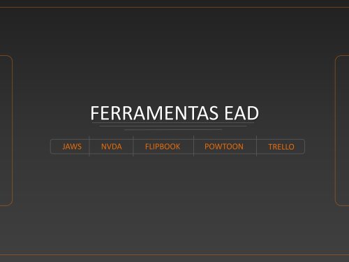 FERRAMENTAS EAD