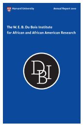 The WEB Du Bois Institute for African and African American Research