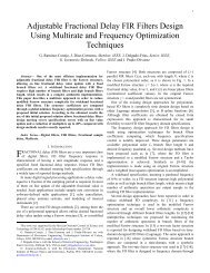 Adjustable Fractional Delay FIR Filters Design Using Multirate and ...
