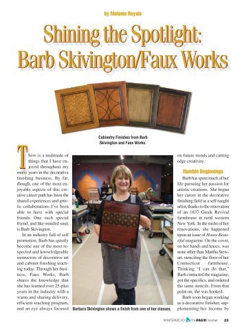 Barb Skivington/Faux - Modello Designs