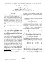 A Systematic Algorithm for the Design of Multiplierless FIR Filters