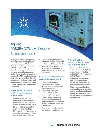 Agilent N9038A MXE EMI Receiver