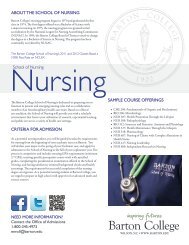 Nursing Program - Barton College