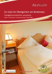 Gastgeberverzeichnis Ailingen 2012/13 - Friedrichshafen