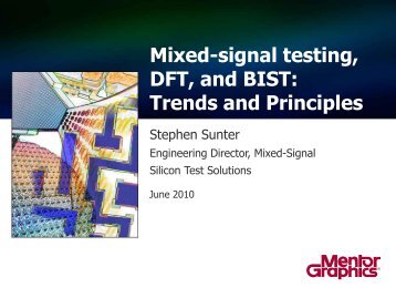 Mixed-signal testing, DFT, and BIST