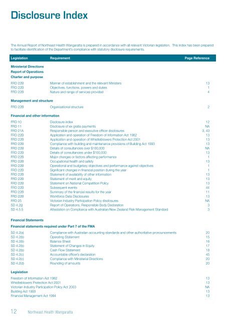 2008-2009 Financial and Performance Report - Northeast Health ...