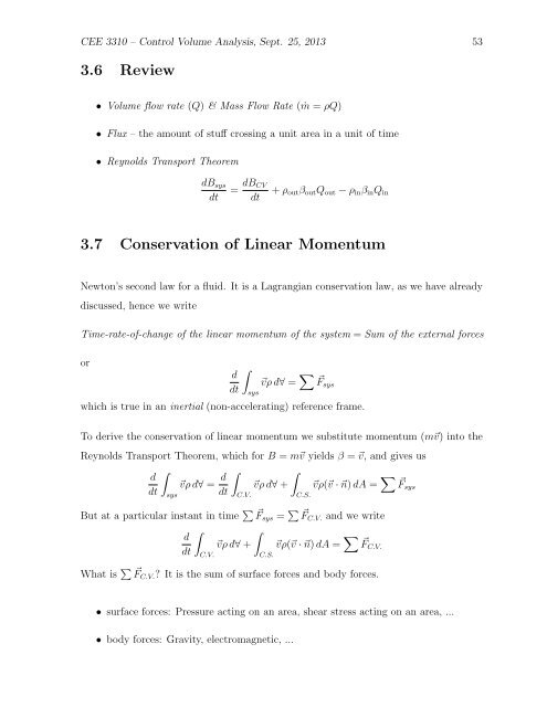 some examples of conservation of linear momentum
