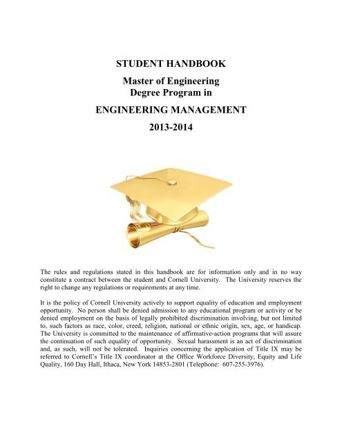 Handbook 2013-14 - Civil & Environmental Engineering - Cornell ...