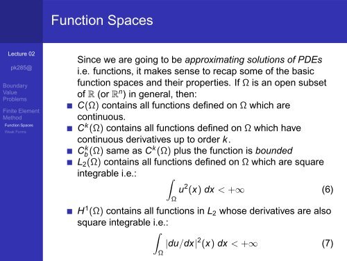 Introduction to the Finite Element Method - Lecture 02