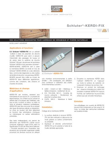 SchluterÂ®-KERDI-FIX - Schluter-Systems