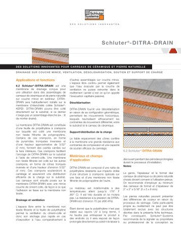 SchluterÂ®-DITRA-DRAIN - Schluter-Systems