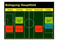Belegung Hauptfeld - FC Frutigen