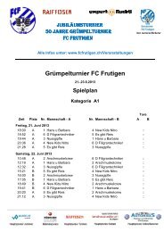 Grümpelturnier FC Frutigen