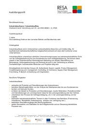 Industriekaufmann/Industriekauffrau - RESA
