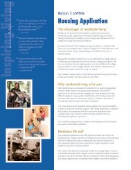 Housing Application - Barton College