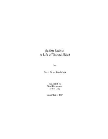 Binod Bihari Das Baba' Book