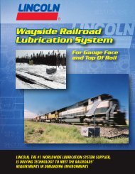 Wayside Railroad Lubrication System Wayside ... - Dean Industrial