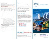 Download Reliance Asia Travel Brochure