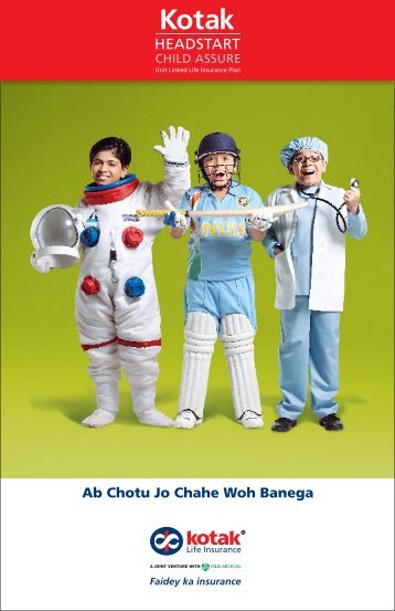 KOTAK CHILD FUTURE PLAN - BROCHURE - Kotak Life Insurance